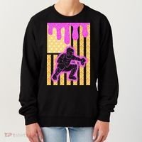 Baseball Drip Dripping Ice Cream Baseball American Flag Women's Sweatshirt thumb 0