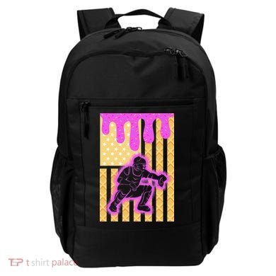 Baseball Drip Dripping Ice Cream Baseball American Flag Backpack