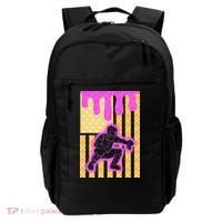 Baseball Drip Dripping Ice Cream Baseball American Flag Backpack thumb 0