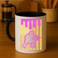 Baseball Drip Dripping Ice Cream Baseball American Flag Coffee Mug thumb 4