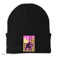Baseball Drip Dripping Ice Cream Baseball American Flag Beanie thumb 0