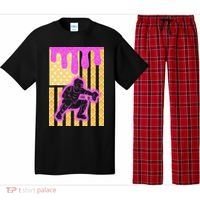 Baseball Drip Dripping Ice Cream Baseball American Flag Pajama Set thumb 0