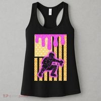 Baseball Drip Dripping Ice Cream Baseball American Flag Women's Tank Top thumb 3