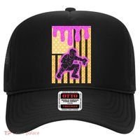 Baseball Drip Dripping Ice Cream Baseball American Flag Hat thumb 0