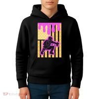 Baseball Drip Dripping Ice Cream Baseball American Flag Kids Hoodie thumb 4