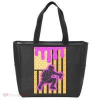 Baseball Drip Dripping Ice Cream Baseball American Flag Tote Bag thumb 0