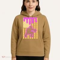 Baseball Drip Dripping Ice Cream Baseball American Flag Hoodie thumb 5