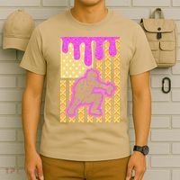 Baseball Drip Dripping Ice Cream Baseball American Flag T-Shirt thumb 6