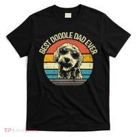 Best Doodle Dad Ever Funny Goldendoodle Dad Vintage Gifts  T-Shirt thumb 0