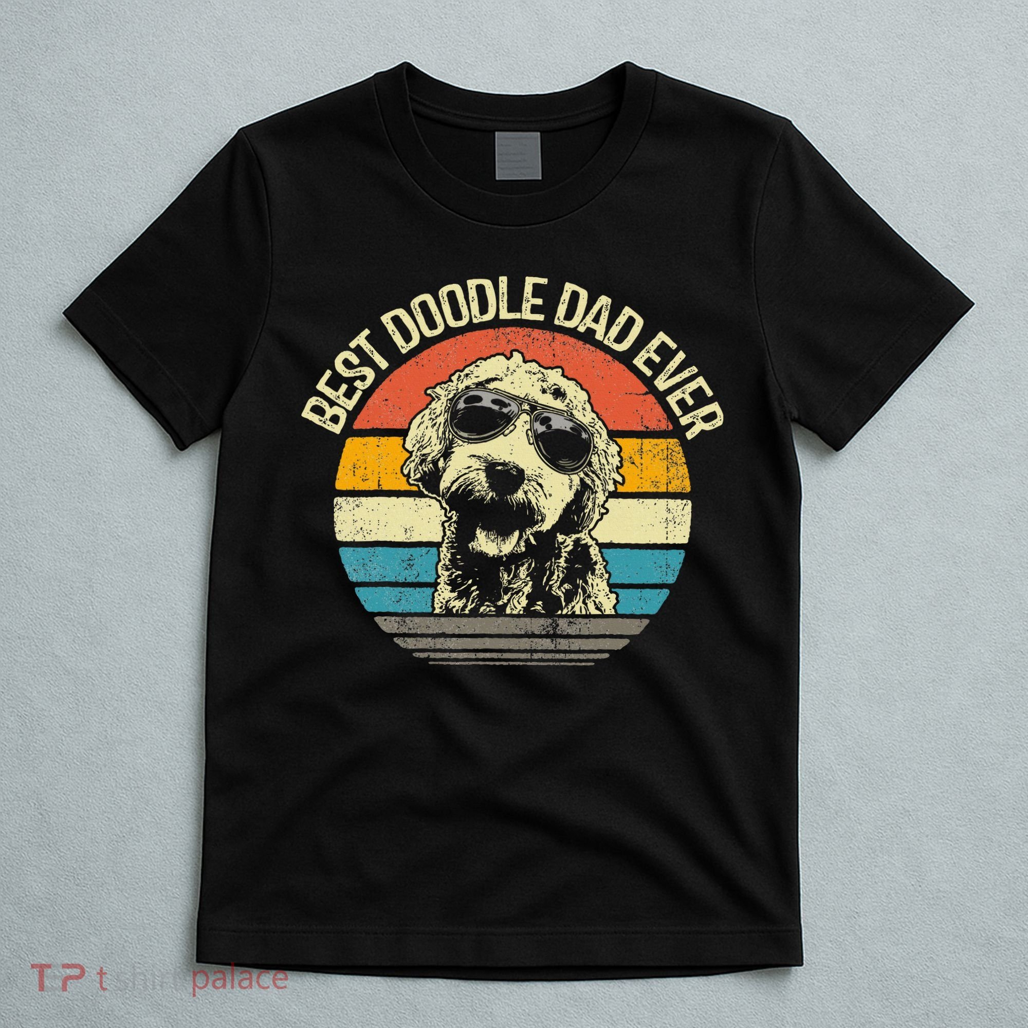 Best Doodle Dad Ever Funny Goldendoodle Dad Vintage Gifts  T-Shirt