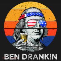 Ben Drankin Drinking Funny 4th Of July USA Merica America Mousepad thumb 1