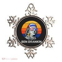 Ben Drankin Drinking Funny 4th Of July USA Merica America Ornament thumb 0