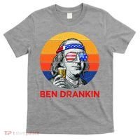 Ben Drankin Drinking Funny 4th Of July USA Merica America T-Shirt thumb 0