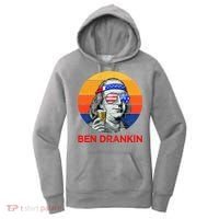Ben Drankin Drinking Funny 4th Of July USA Merica America Women's Hoodie thumb 0
