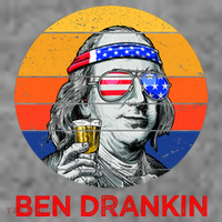 Ben Drankin Drinking Funny 4th Of July USA Merica America Women's Hoodie thumb 2