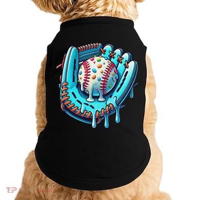 Baseball Drip Design Ice Cream Sprinkles Baseball Player Doggie Tank