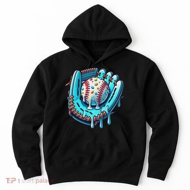 Baseball Drip Design Ice Cream Sprinkles Baseball Player Hoodie
