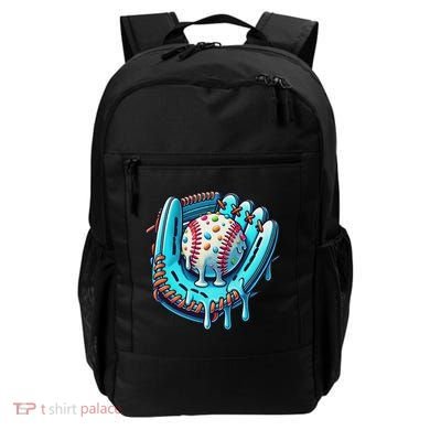 Baseball Drip Design Ice Cream Sprinkles Baseball Player Backpack