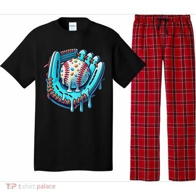 Baseball Drip Design Ice Cream Sprinkles Baseball Player Pajama Set