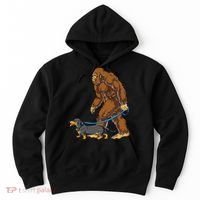 Bigfoot Dachshund Dog Walk Funny Sasquatch Lovers Hoodie thumb 0