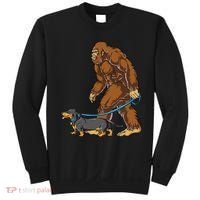 Bigfoot Dachshund Dog Walk Funny Sasquatch Lovers Sweatshirt thumb 0
