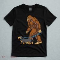 Bigfoot Dachshund Dog Walk Funny Sasquatch Lovers T-Shirt thumb 5