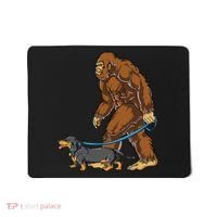 Bigfoot Dachshund Dog Walk Funny Sasquatch Lovers Mousepad thumb 0