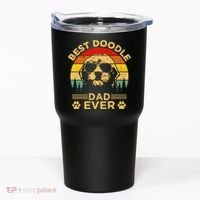 Best Doodle Dad Ever Fathers Day Funny Goldendoodle Dog Gift Tumbler thumb 0