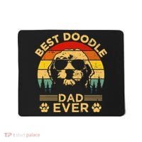 Best Doodle Dad Ever Fathers Day Funny Goldendoodle Dog Gift Mousepad thumb 0