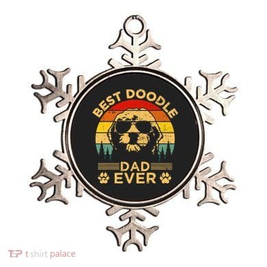 Best Doodle Dad Ever Fathers Day Funny Goldendoodle Dog Gift Ornament