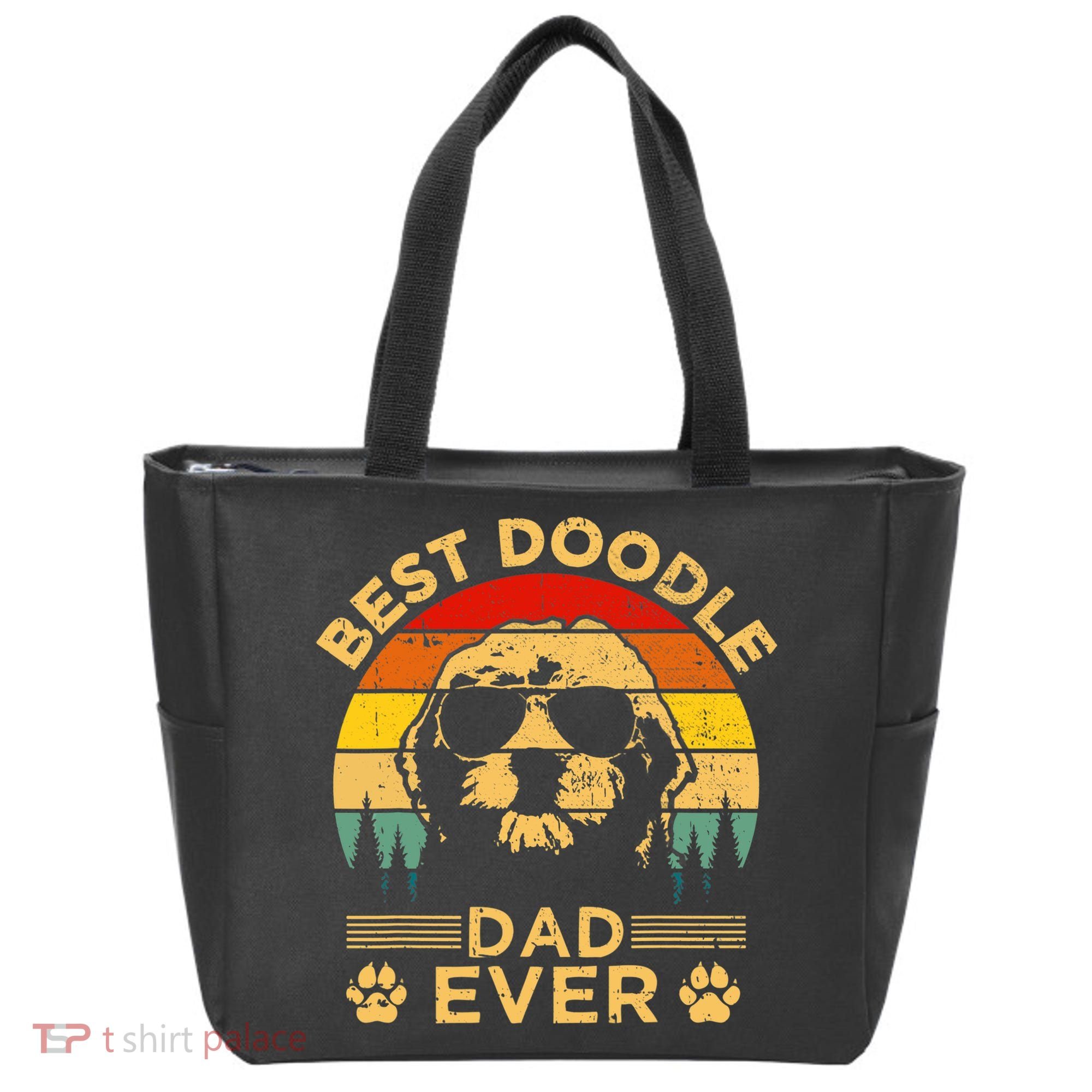 Best Doodle Dad Ever Fathers Day Funny Goldendoodle Dog Gift Tote Bag
