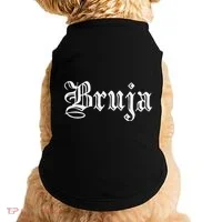 Bruja Dia De Muertos Mexican Doggie Tank thumb 0