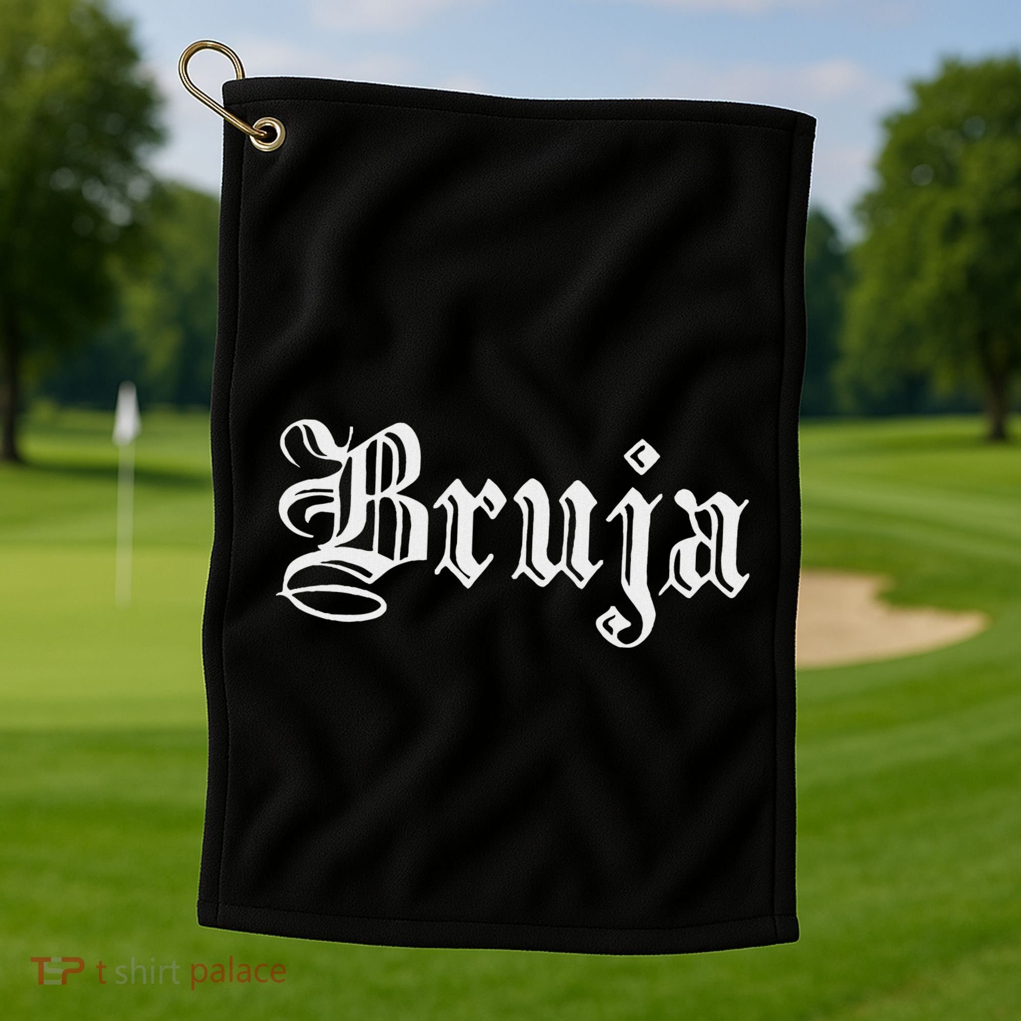 Bruja Dia De Muertos Mexican Golf Towel