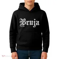 Bruja Dia De Muertos Mexican Kids Hoodie thumb 4