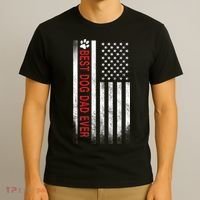 Best Dog Dad Ever American Flag T-Shirt thumb 3