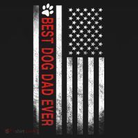 Best Dog Dad Ever American Flag Coaster thumb 2