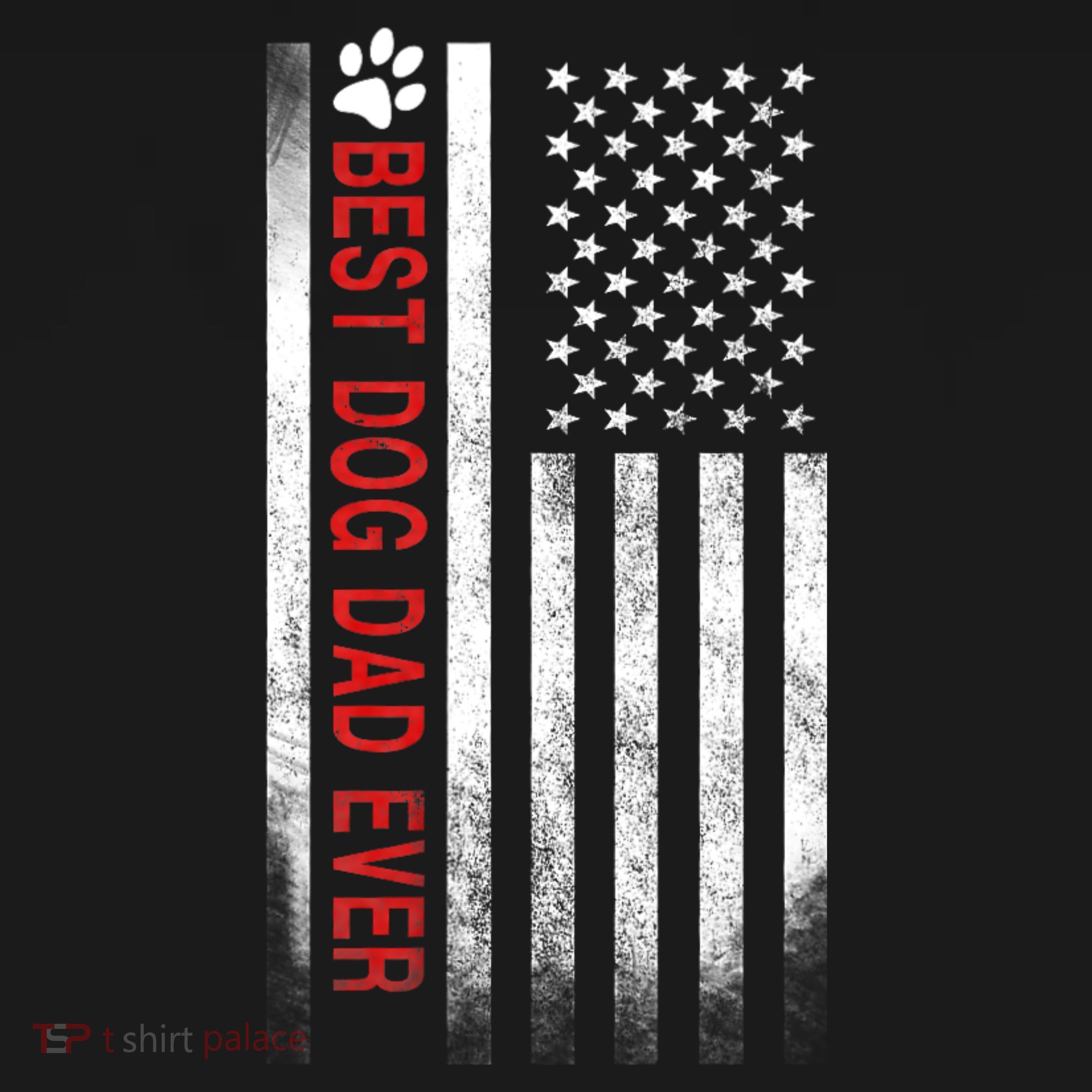 Best Dog Dad Ever American Flag Mousepad
