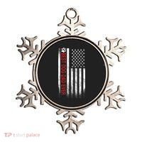 Best Dog Dad Ever American Flag Ornament thumb 0