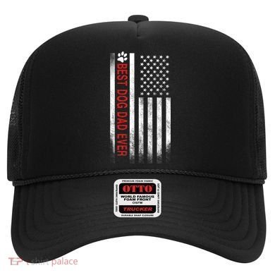 Best Dog Dad Ever American Flag Hat