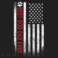 Best Dog Dad Ever American Flag Hat thumb 2