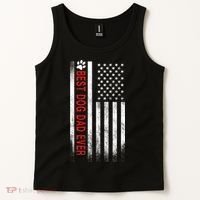 Best Dog Dad Ever American Flag Tank Top thumb 2
