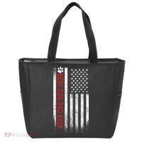 Best Dog Dad Ever American Flag Tote Bag thumb 0