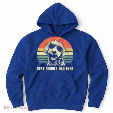 Best Doodle Dad Ever Funny Goldendoodle Dad Vintage Funny Gift Cool Gift Hoodie