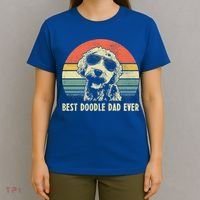 Best Doodle Dad Ever Funny Goldendoodle Dad Vintage Funny Gift Cool Gift T-Shirt thumb 4