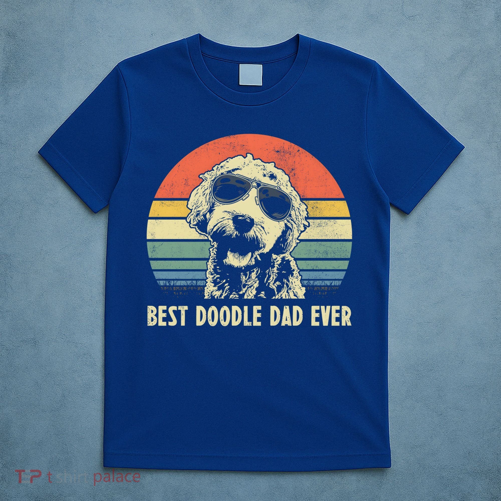 Best Doodle Dad Ever Funny Goldendoodle Dad Vintage Funny Gift Cool Gift T-Shirt