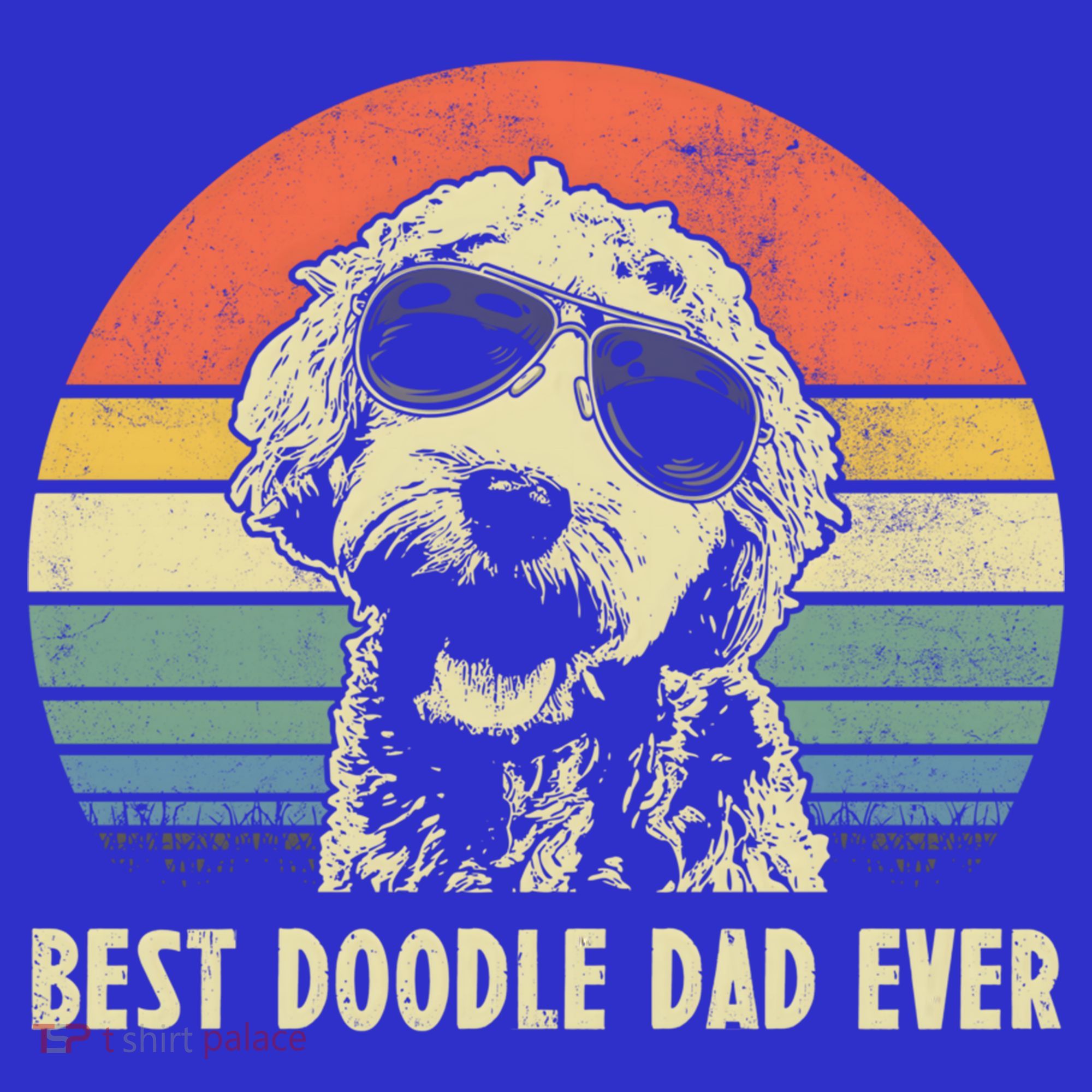 Best Doodle Dad Ever Funny Goldendoodle Dad Vintage Funny Gift Cool Gift T-Shirt