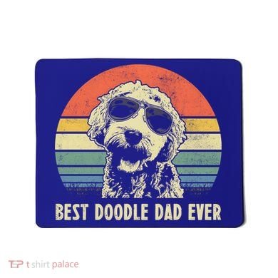 Best Doodle Dad Ever Funny Goldendoodle Dad Vintage Funny Gift Cool Gift Mousepad