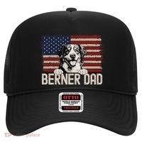 Best Dog Dad Ever American Flag Berner Dad Hat thumb 0