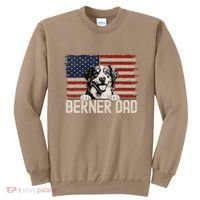 Best Dog Dad Ever American Flag Berner Dad Sweatshirt thumb 0