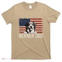 Best Dog Dad Ever American Flag Berner Dad T-Shirt thumb 0